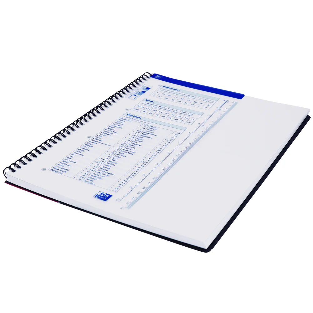 Cahier à spirales ACTIVEBOOK OXFORD # Couverture polypro - 160 pages A4 détachables - grands carreaux<BR> - Image 11