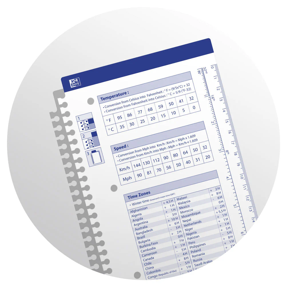 Cahier à spirales ACTIVEBOOK OXFORD # Couverture polypro - 160 pages A4 détachables - grands carreaux<BR> - Image 25