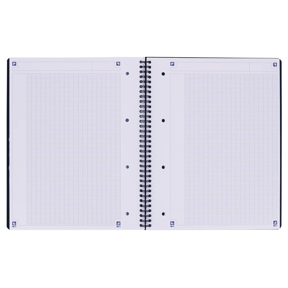 Cahier à spirales ACTIVEBOOK OXFORD # Couverture polypro - 160 pages A4 détachables - grands carreaux<BR> - Image 9