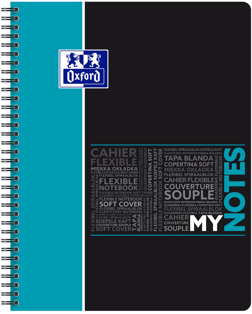 Cahier à spirales MyNOTES OXFORD # Couverture cartonnée souple - 160 pages A4 détachables - grands carreaux - Image 13
