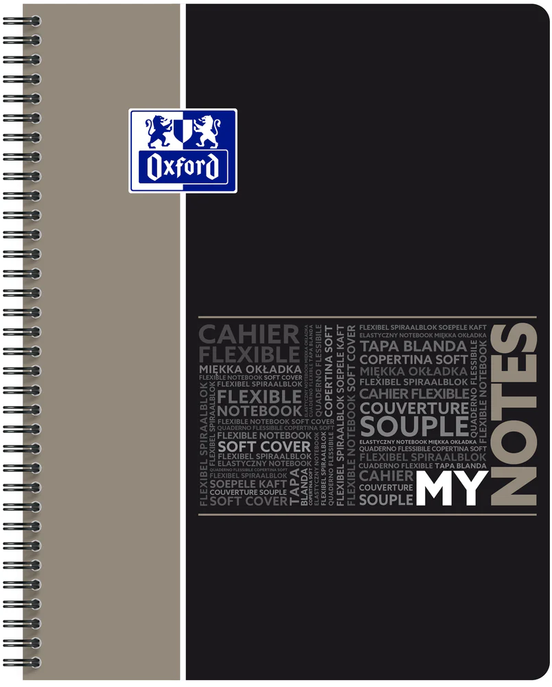 Cahier à spirales MyNOTES OXFORD # Couverture cartonnée souple - 160 pages A4 détachables - grands carreaux - Image 9