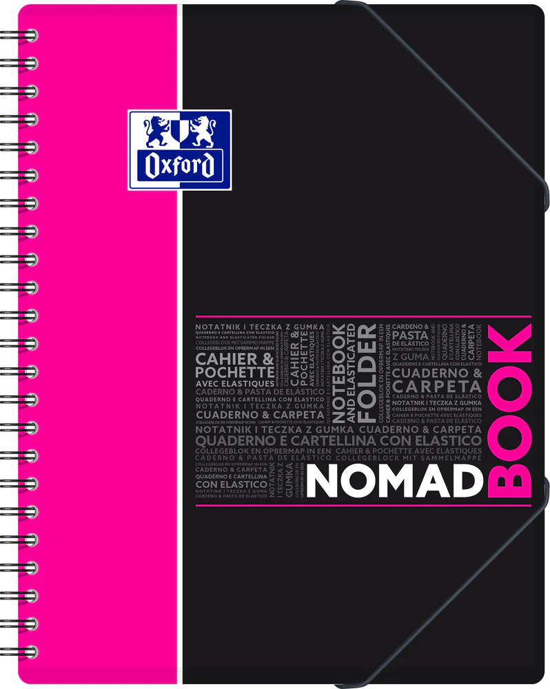 Cahier à spirales NOMADBOOK OXFORD # Couverture polypro - 160 pages A4 détachables - ligné - Image 22
