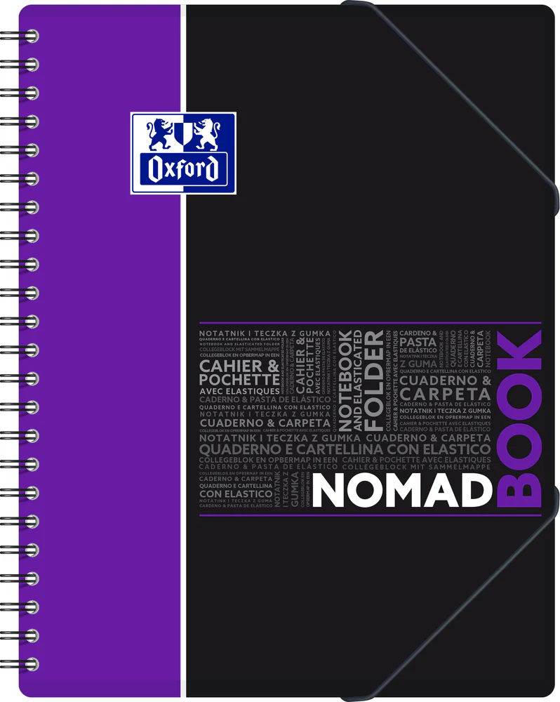 Cahier à spirales NOMADBOOK OXFORD # Couverture polypro - 160 pages A4 détachables - ligné - Image 33