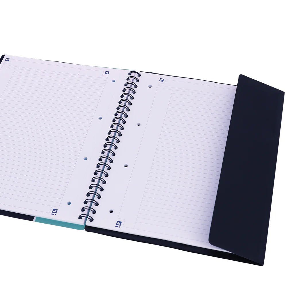 Cahier à spirales NOMADBOOK OXFORD # Couverture polypro - 160 pages A4 détachables - ligné - Image 4