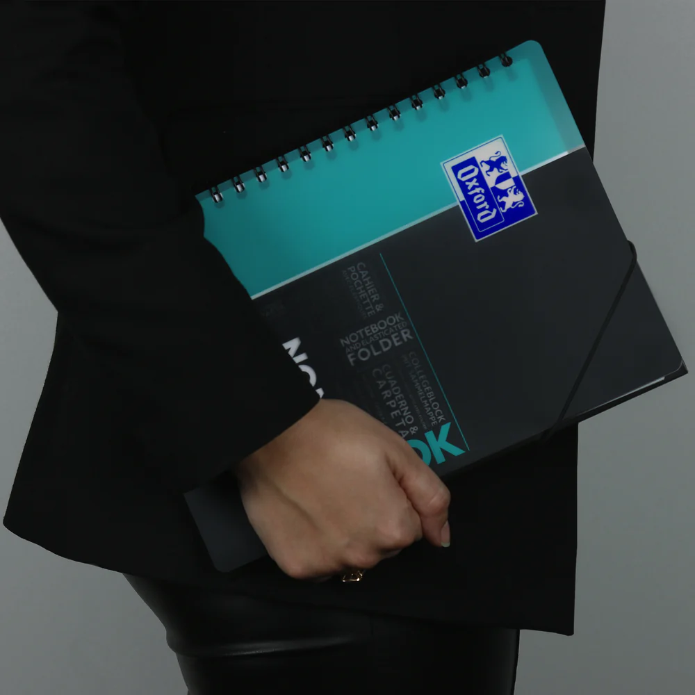 Cahier à spirales NOMADBOOK OXFORD # Couverture polypro - 160 pages A4 détachables - petits carreaux - Image 38