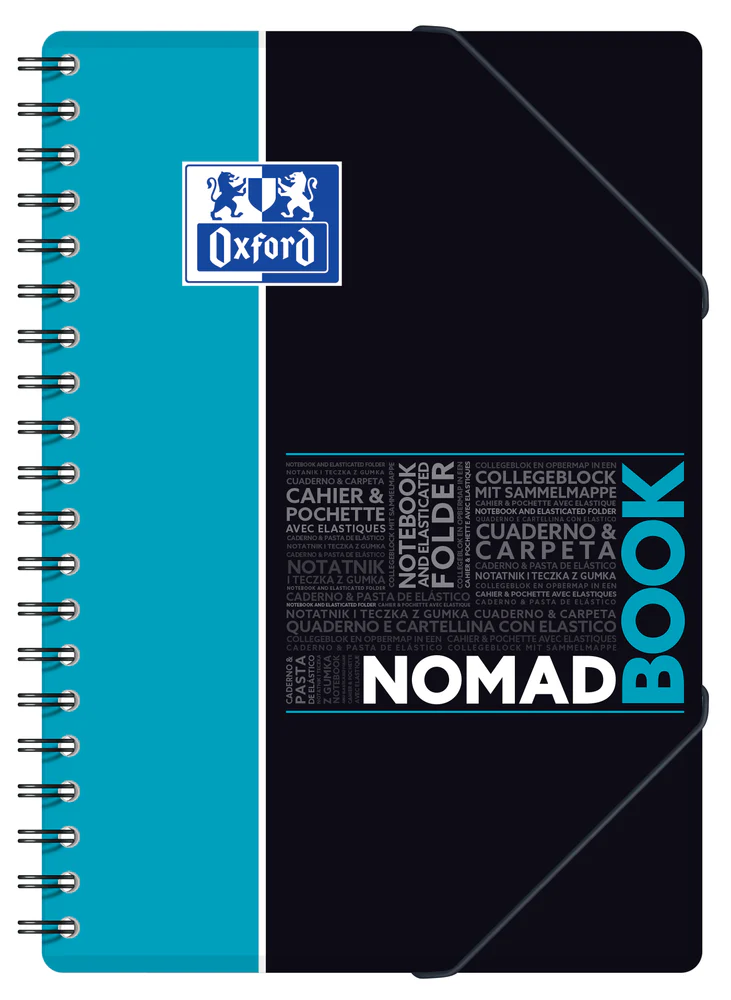 Cahier à spirales NOMADBOOK OXFORD # Couverture polypro - 160 pages B5 (17,6x25cm) - petits carreaux - Image 11