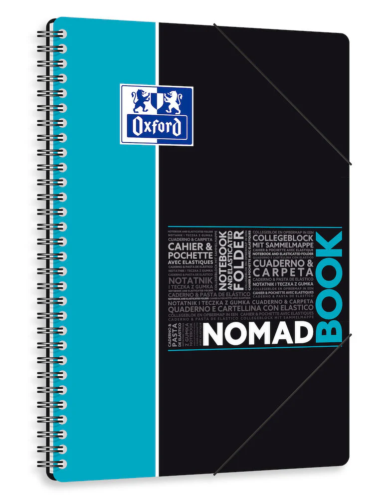 Cahier à spirales NOMADBOOK OXFORD # Couverture polypro - 160 pages B5 (17,6x25cm) - petits carreaux - Image 12