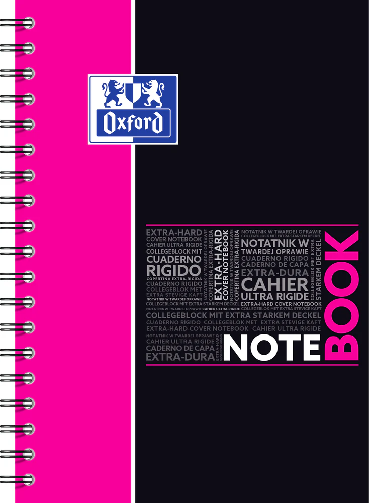 Cahier à spirales NOTEBOOK OXFORD # Couverture rigide - 160 pages B5 (17,6x25cm) - grands carreaux - Image 6