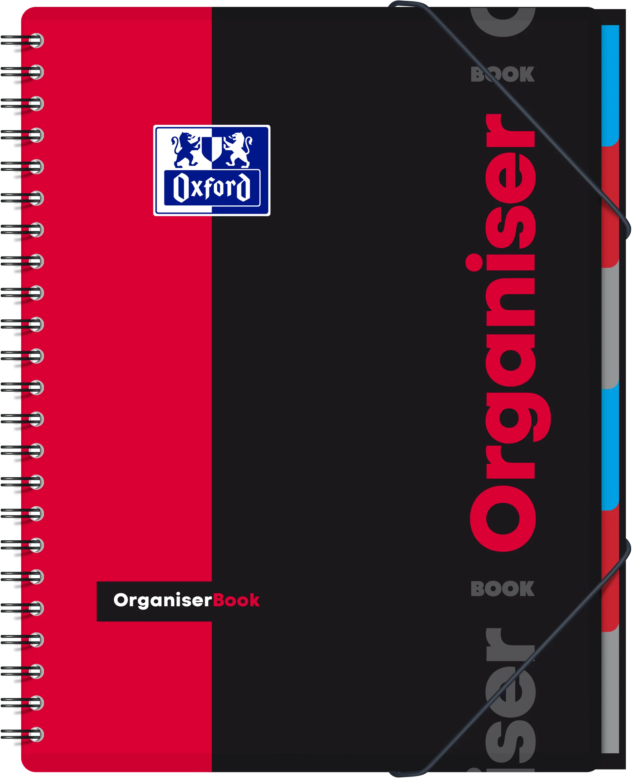 Cahier à spirales ORGANISER BOOK OXFORD # Couverture polypro - 160 pages A4 détachables - grands carreaux - Image 13