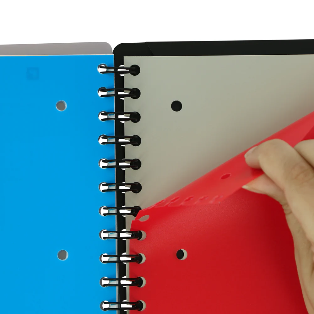 Cahier à spirales ORGANISER BOOK OXFORD # Couverture polypro - 160 pages A4 détachables - grands carreaux - Image 19