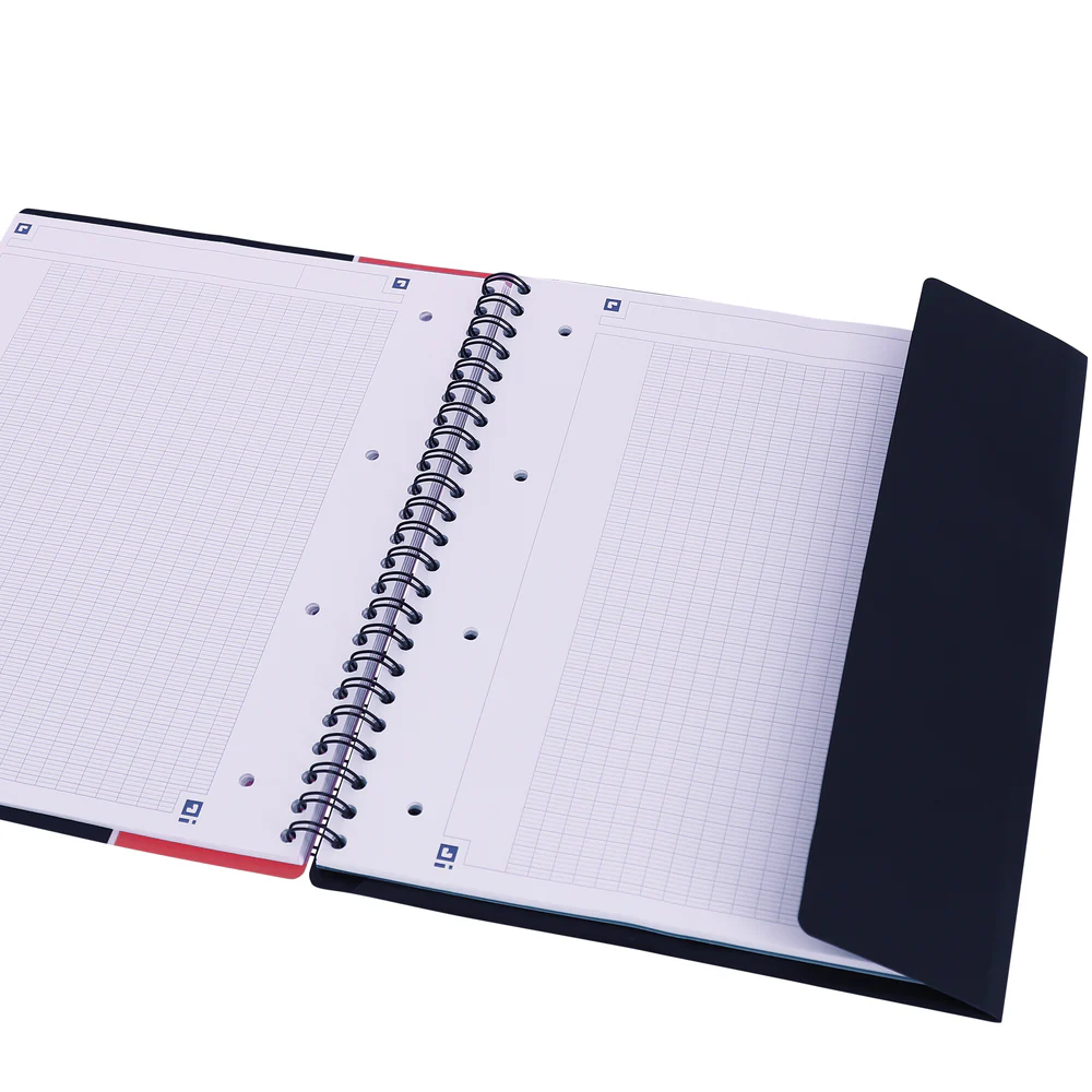 Cahier à spirales ORGANISER BOOK OXFORD # Couverture polypro - 160 pages A4 détachables - grands carreaux - Image 24