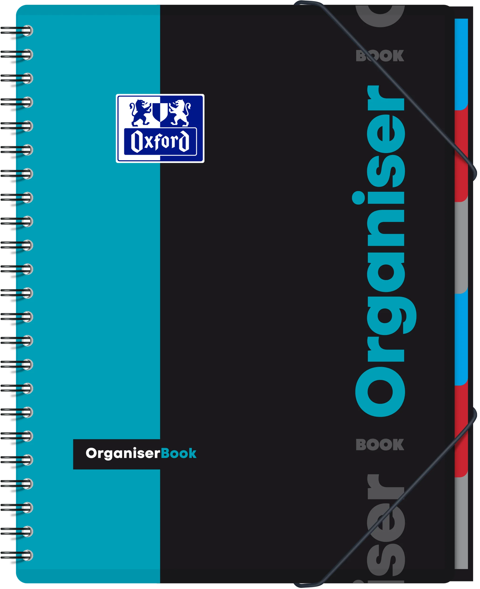 Cahier à spirales ORGANISER BOOK OXFORD # Couverture polypro - 160 pages A4 détachables - grands carreaux - Image 26