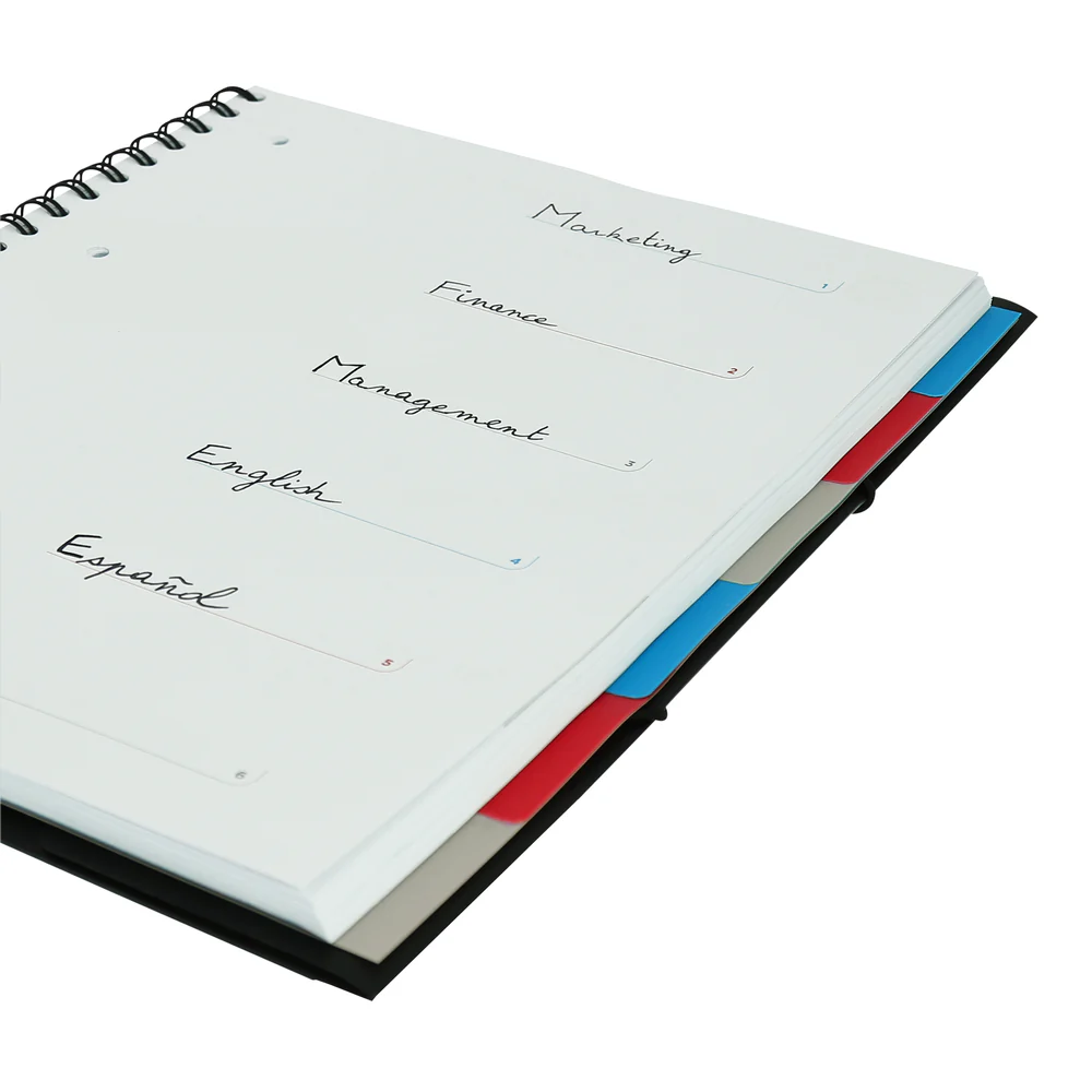 Cahier à spirales ORGANISER BOOK OXFORD # Couverture polypro - 160 pages A4 détachables - grands carreaux - Image 47