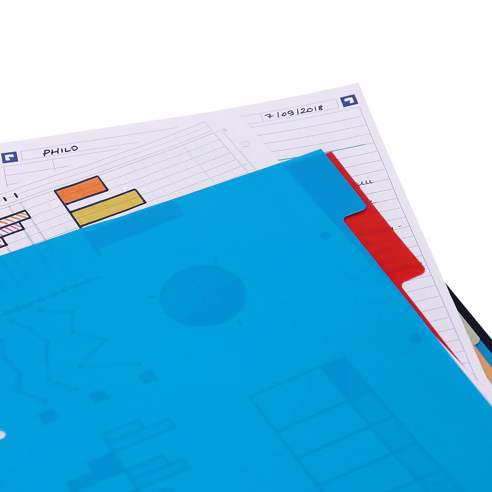 Cahier à spirales ORGANISER BOOK OXFORD # Couverture polypro - 160 pages A4 détachables - grands carreaux - Image 56