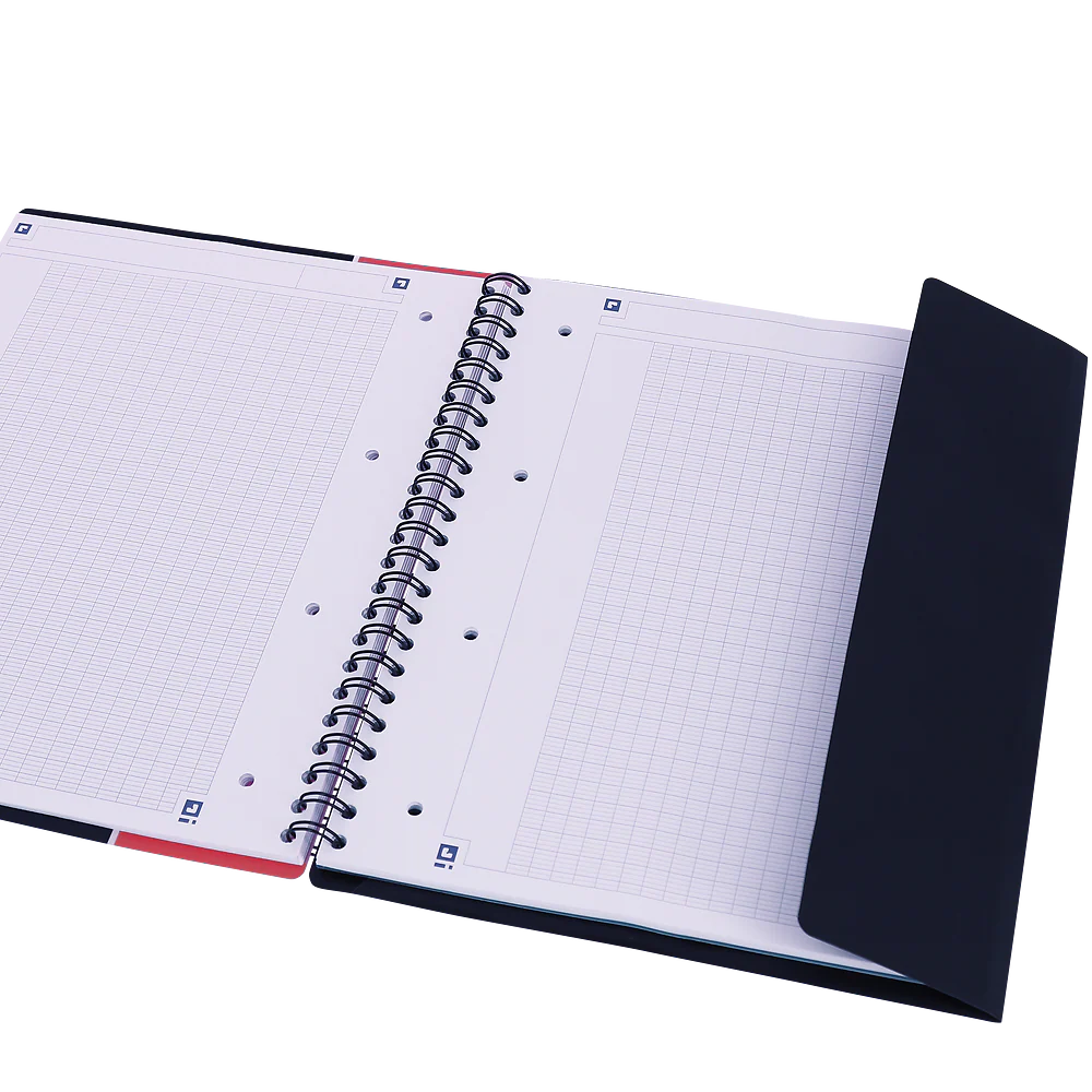 Cahier à spirales ORGANISER BOOK OXFORD # Couverture polypro - 160 pages A4 détachables - grands carreaux - Image 58