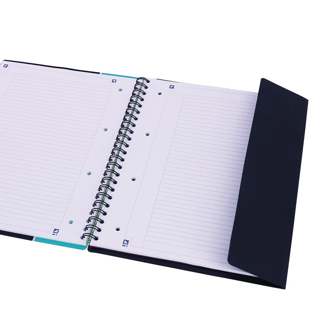Cahier à spirales ORGANISER BOOK OXFORD # Couverture polypro - 160 pages A4 détachables - ligné - Image 26