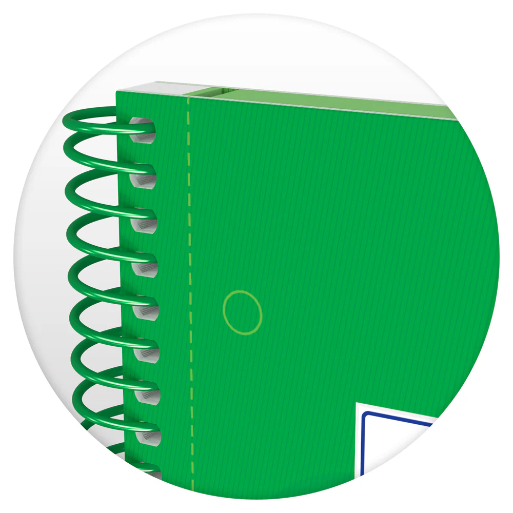 Cahier à spirales European Book OXFORD # Couverture rigide - 160 pages/80 feuilles A4 détachables - petits carreaux - Image 56