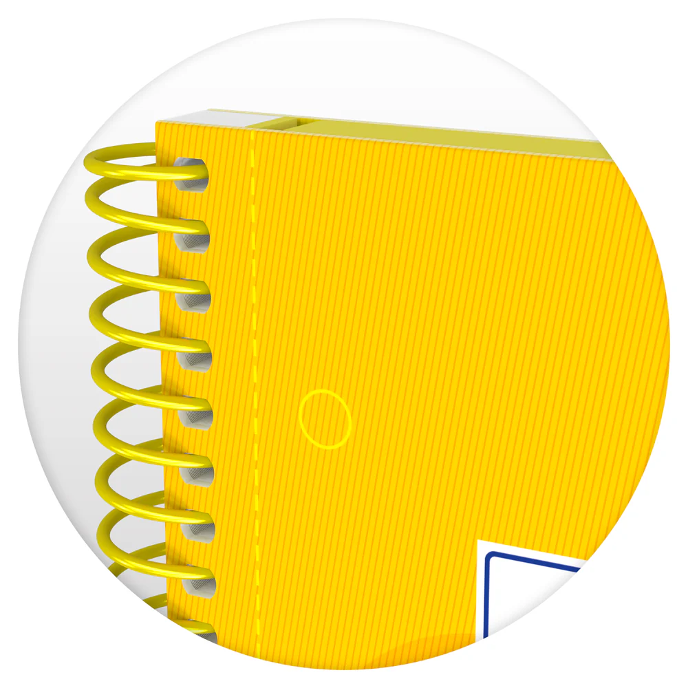 Cahier à spirales European Book OXFORD # Couverture rigide - 160 pages/80 feuilles A4 détachables - petits carreaux - Image 60
