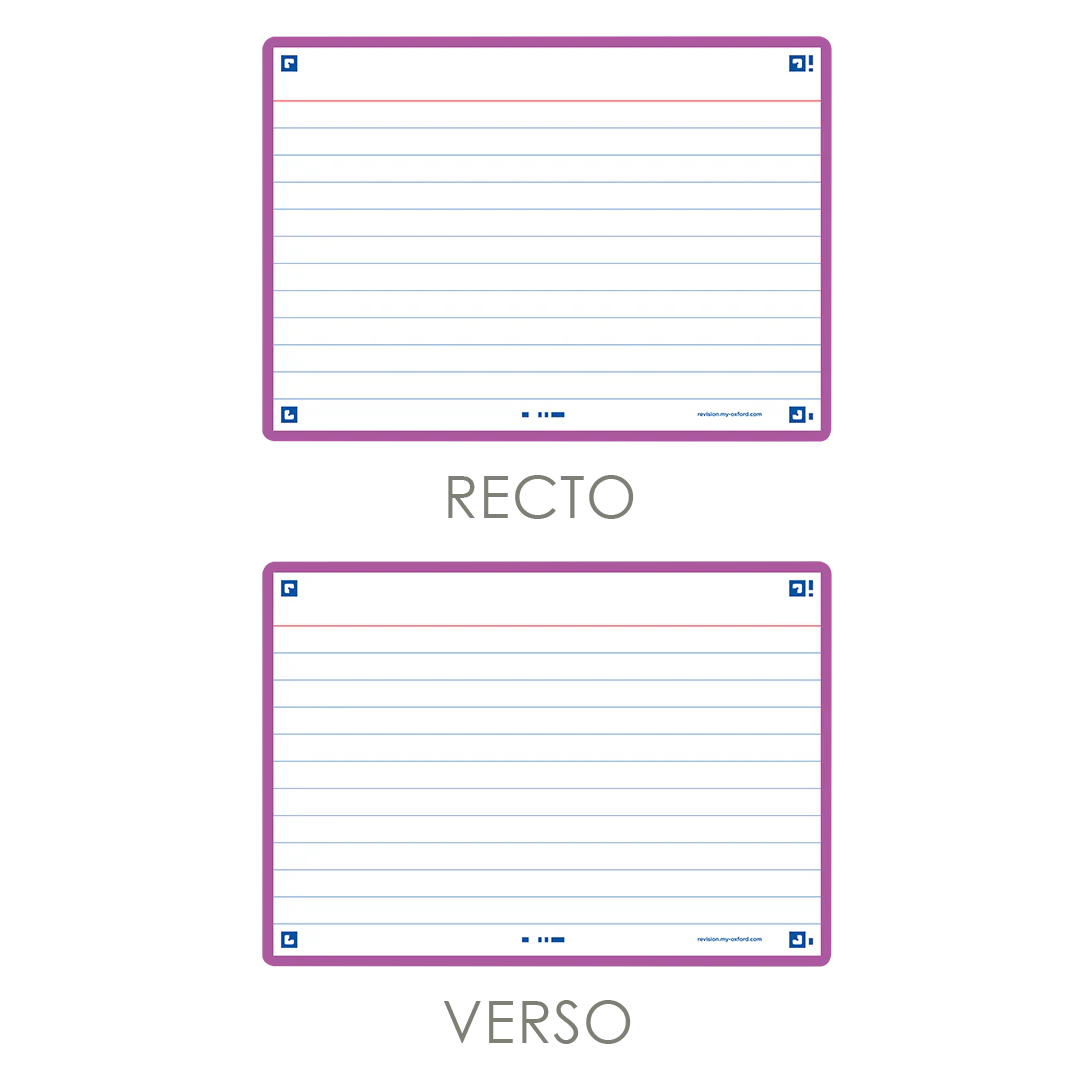 Flashcards FLASH 2.0 OXFORD # 80 cartes 10,5 x 14,8 cm - ligné - Image 49