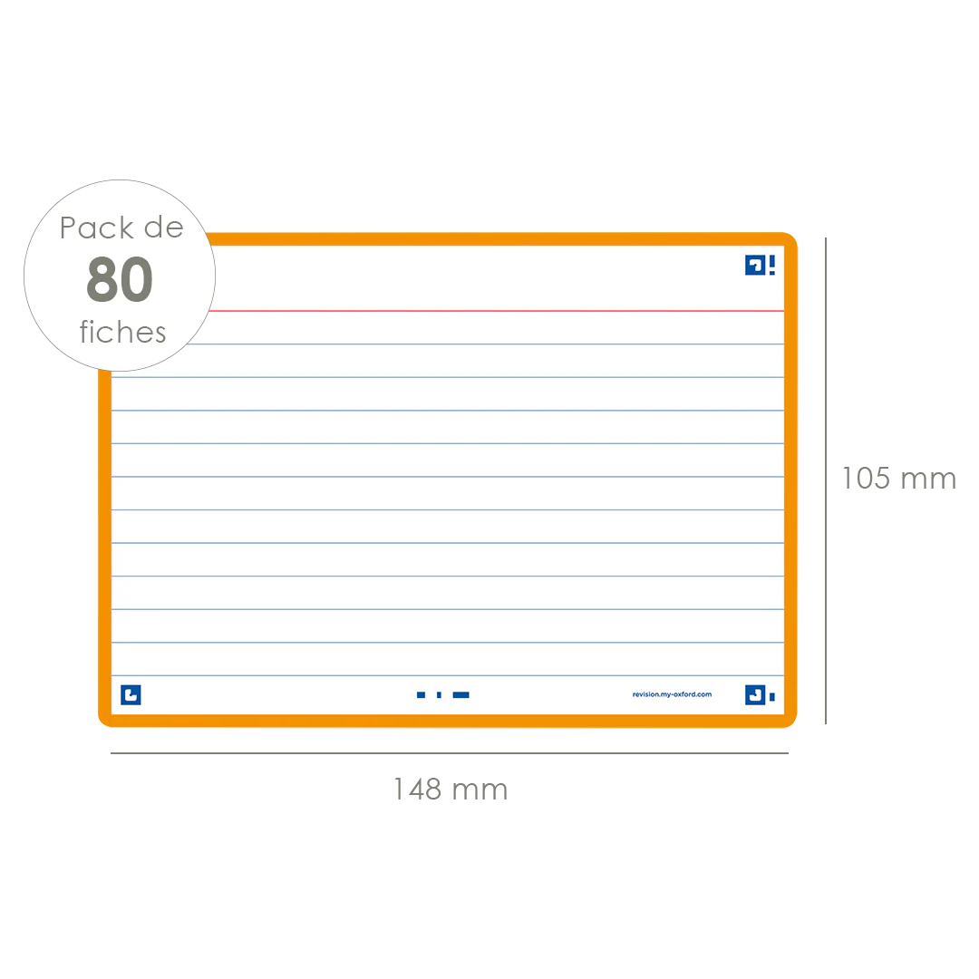 Flashcards FLASH 2.0 OXFORD # 80 cartes 10,5 x 14,8 cm - ligné - Image 72