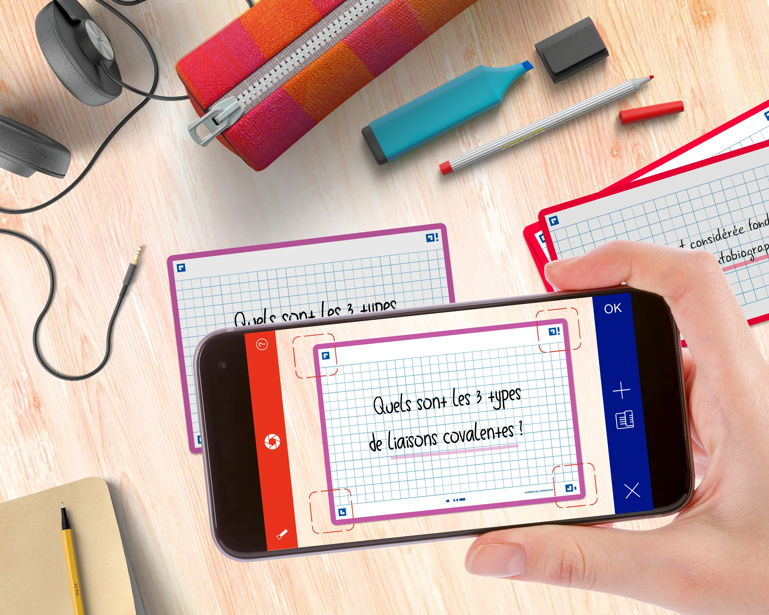 Flashcards FLASH 2.0 OXFORD # 80 cartes 10,5 x 14,8 cm - petits carreaux - Image 44