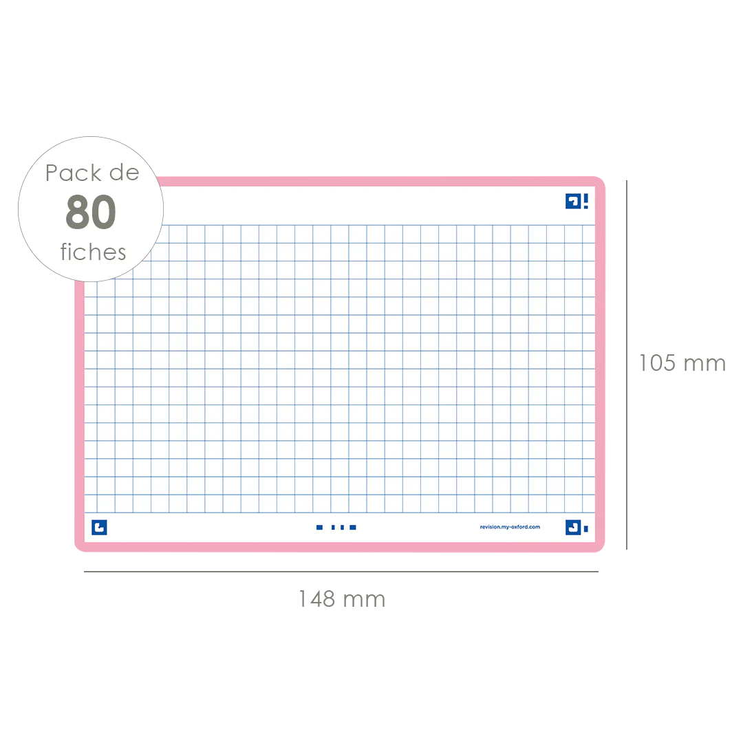 Flashcards FLASH 2.0 OXFORD # 80 cartes 10,5 x 14,8 cm - petits carreaux - Image 53