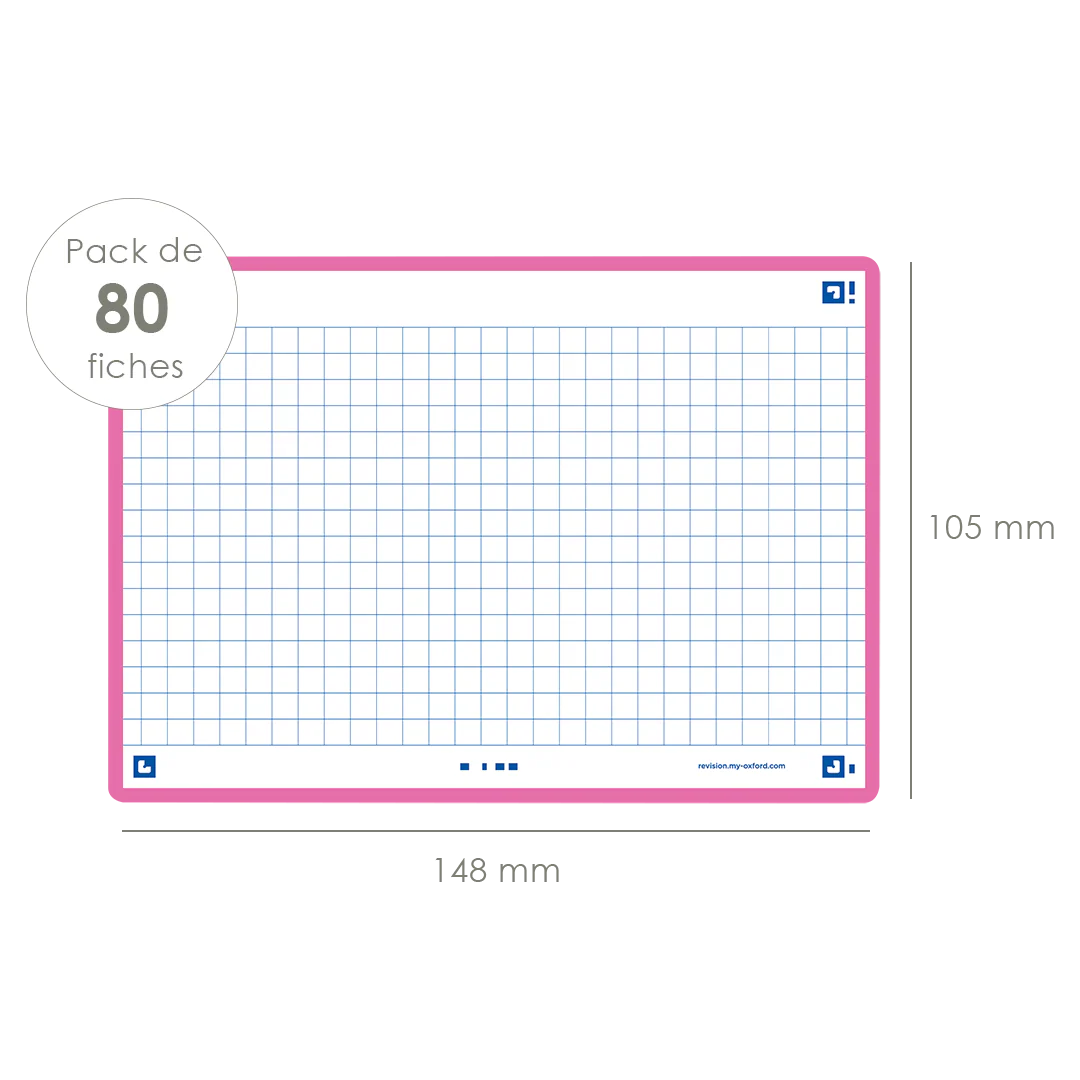 Flashcards FLASH 2.0 OXFORD # 80 cartes 10,5 x 14,8 cm - petits carreaux - Image 73