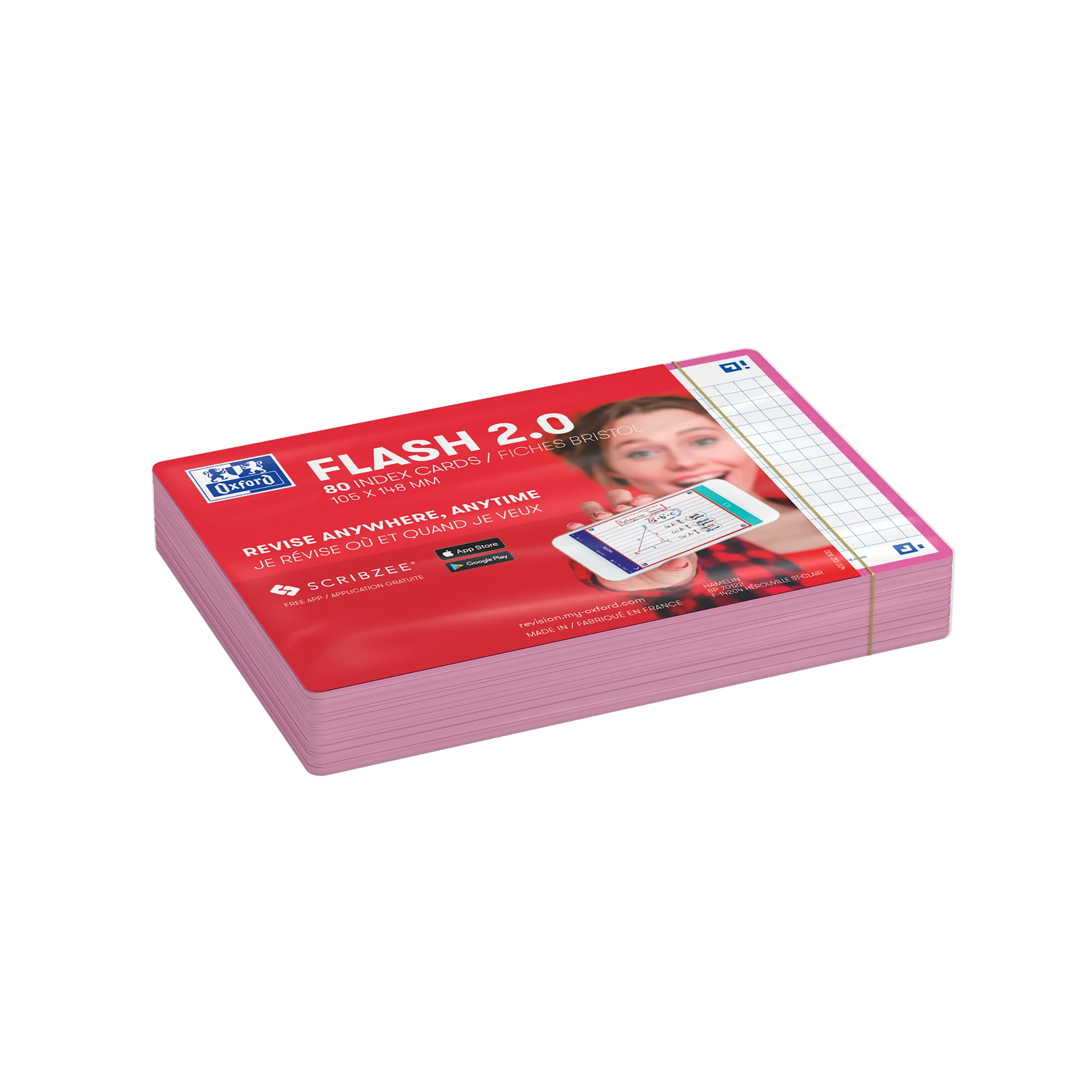Flashcards FLASH 2.0 OXFORD # 80 cartes 10,5 x 14,8 cm - petits carreaux - Image 79