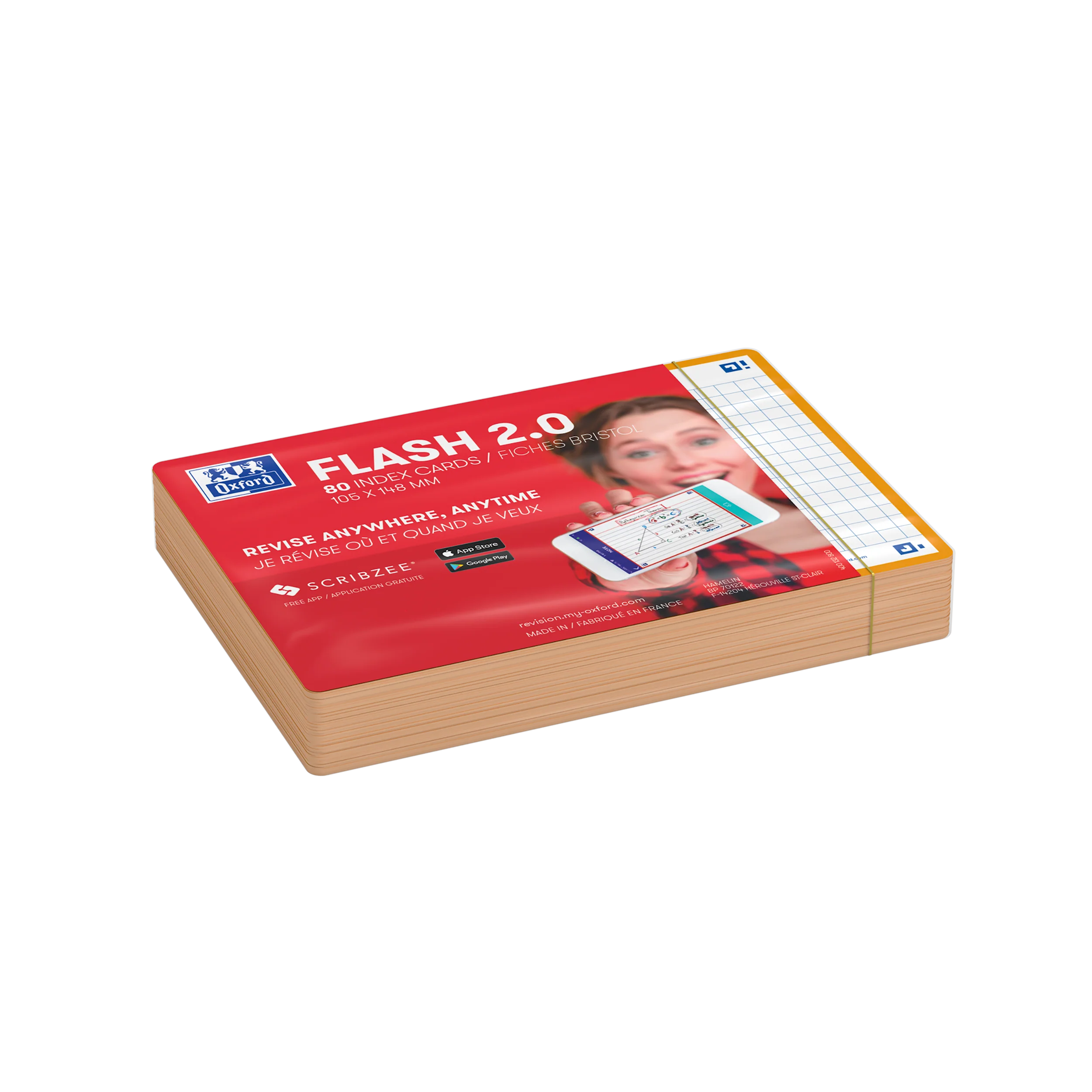 Flashcards FLASH 2.0 OXFORD # 80 cartes 10,5 x 14,8 cm - petits carreaux - Image 89