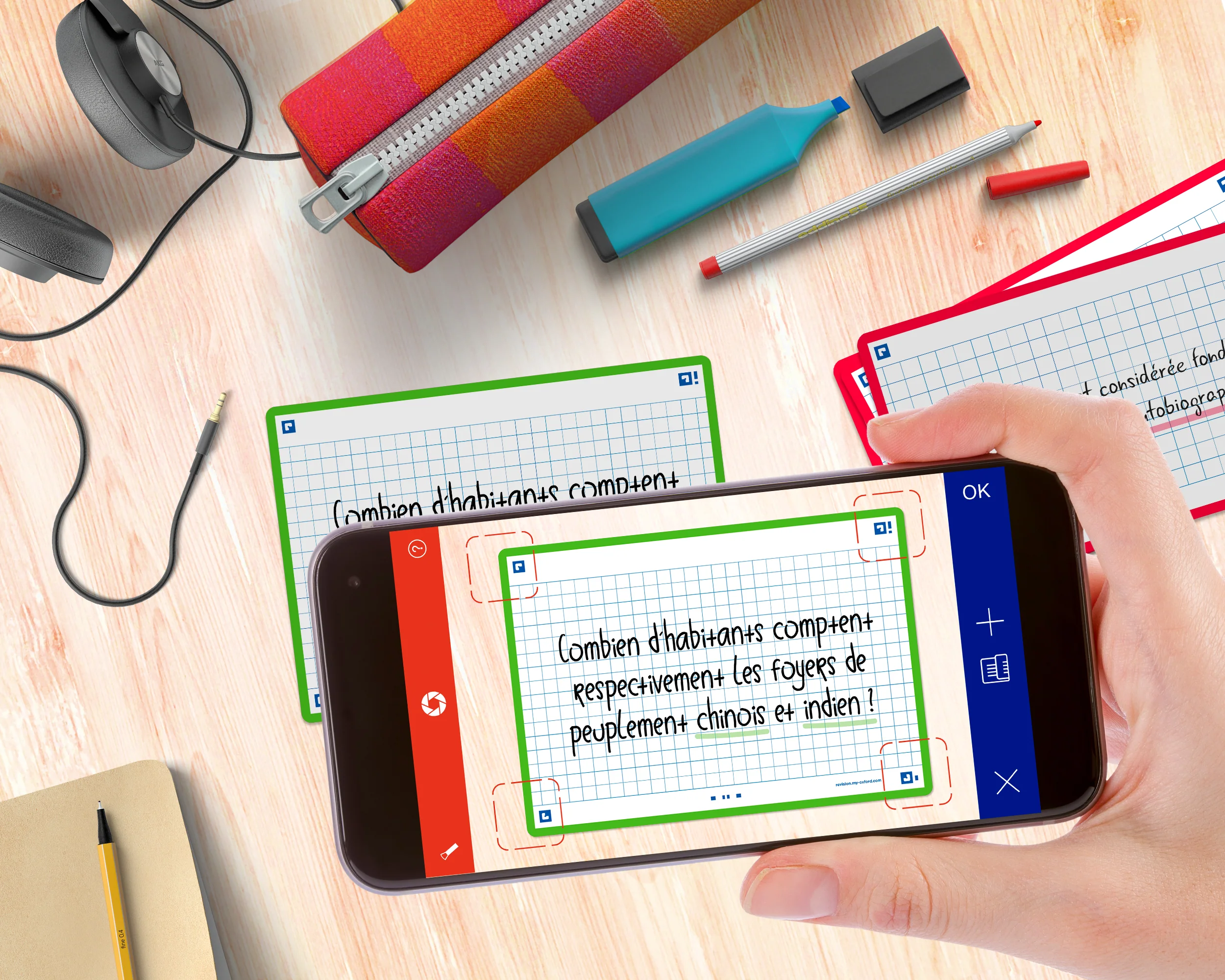 Flashcards FLASH 2.0 OXFORD # 80 cartes 10,5 x 14,8 cm - petits carreaux - Image 94