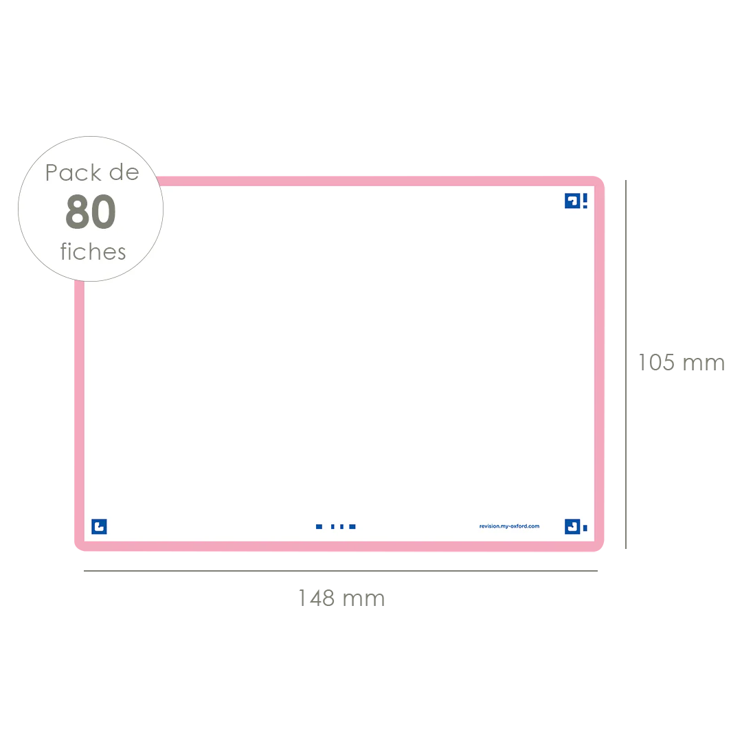 Flashcards FLASH 2.0 OXFORD # 80 cartes 10,5 x 14,8 cm - uni blanc - Image 42