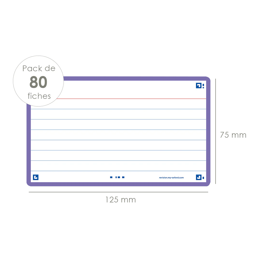 Flashcards FLASH 2.0 OXFORD # 80 cartes 7,5 x 12,5 cm - ligné - Image 39