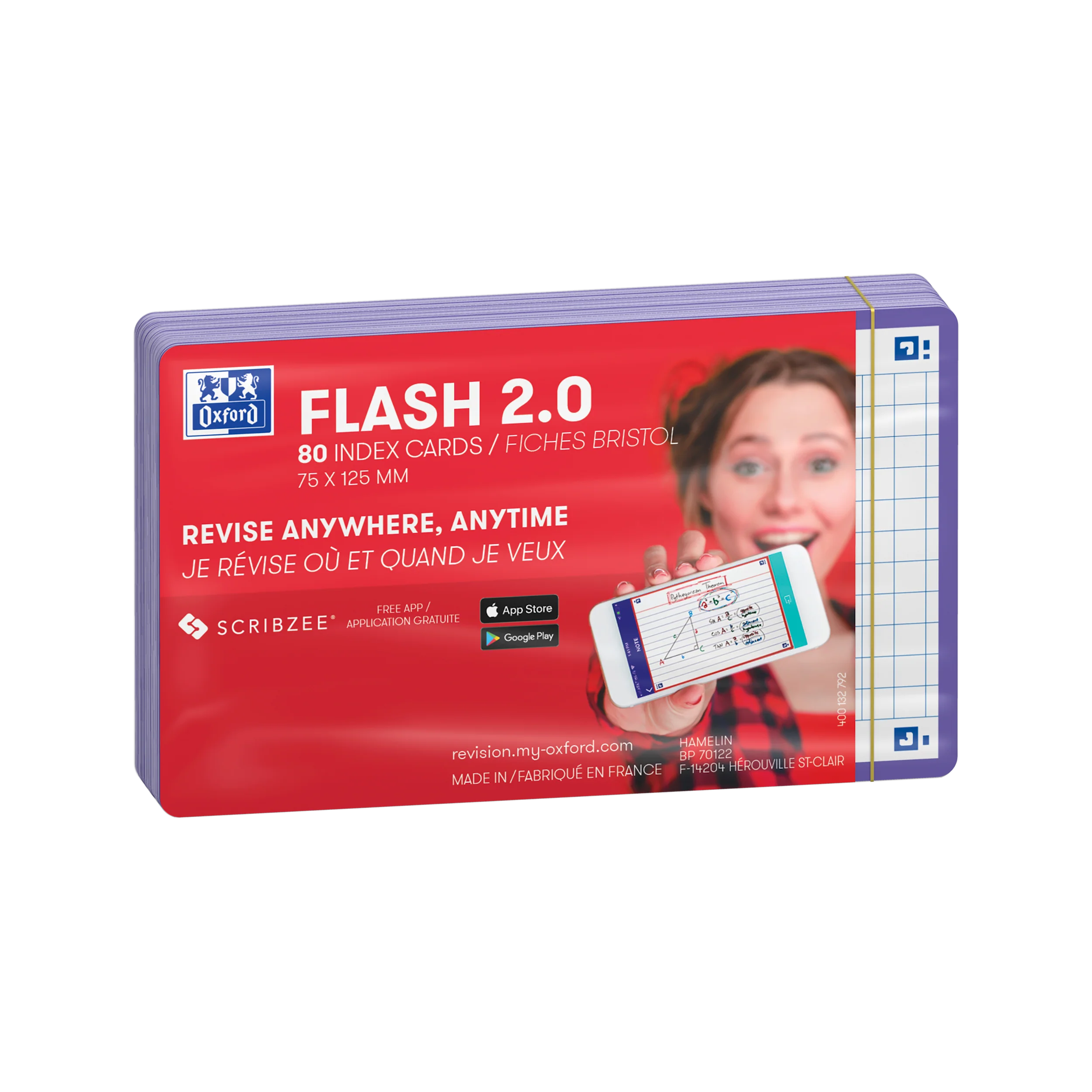 Flashcards FLASH 2.0 OXFORD # 80 cartes 7,5 x 12,5 cm - petits carreaux - Image 35