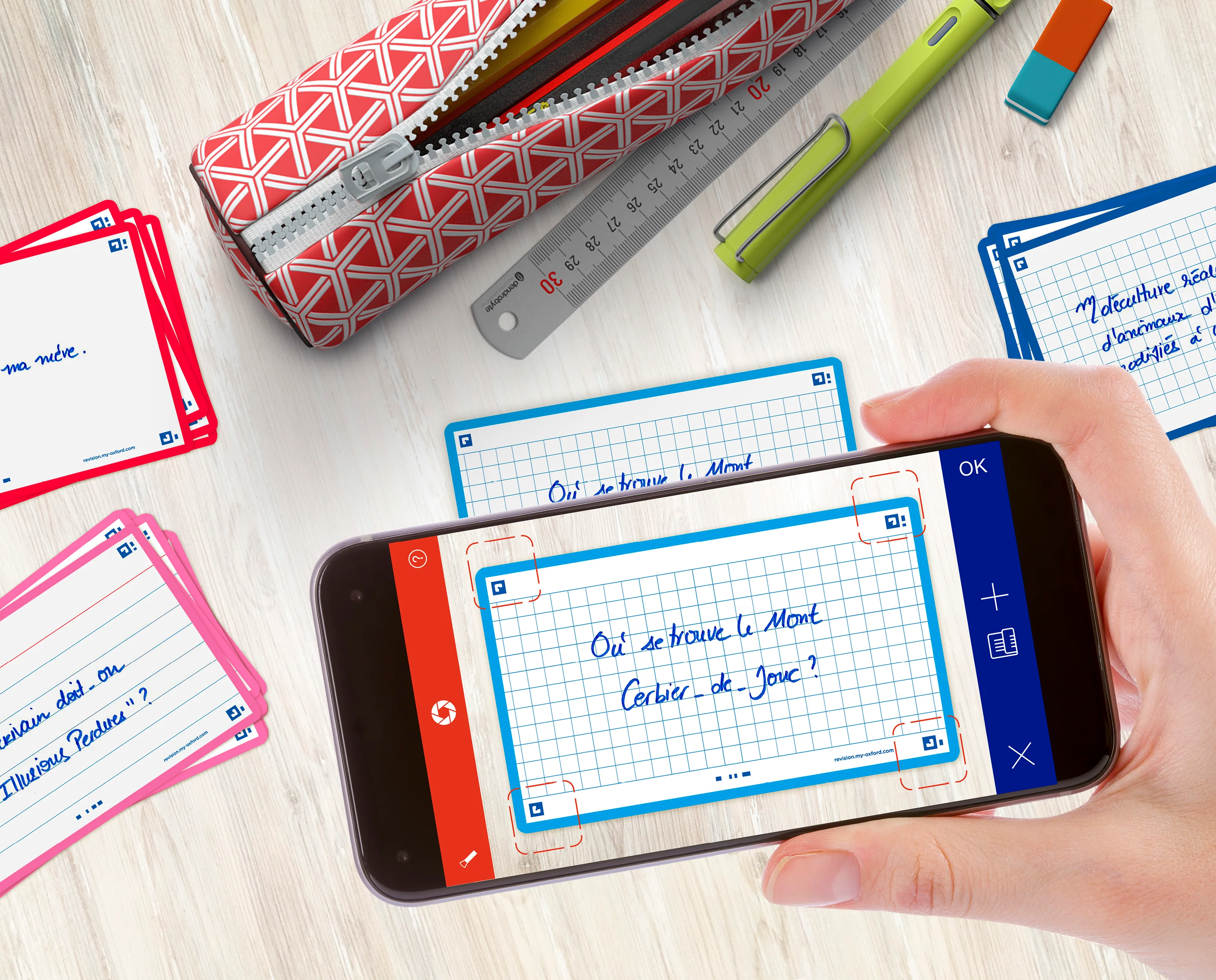 Flashcards FLASH 2.0 OXFORD # 80 cartes 7,5 x 12,5 cm - petits carreaux - Image 4