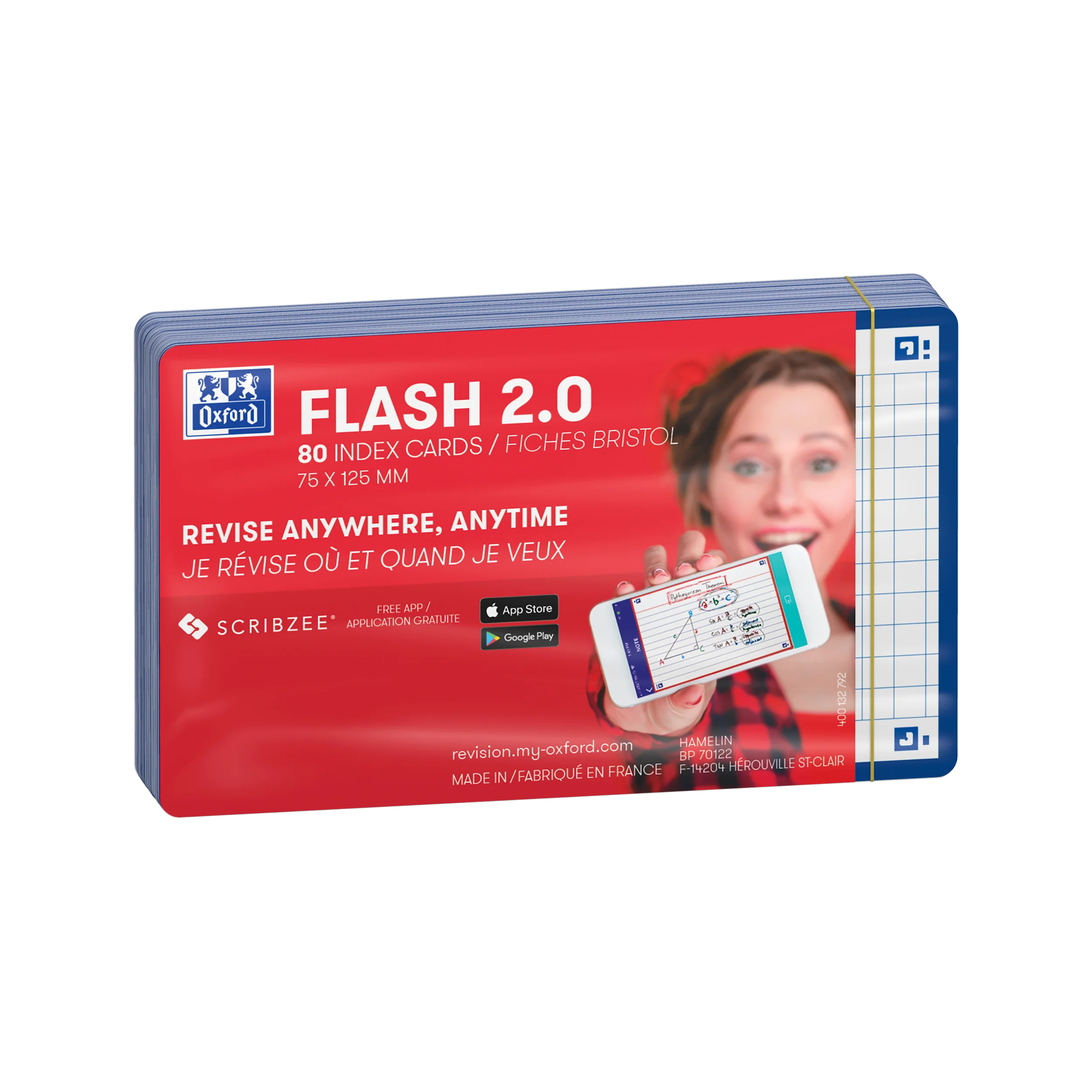 Flashcards FLASH 2.0 OXFORD # 80 cartes 7,5 x 12,5 cm - petits carreaux - Image 46