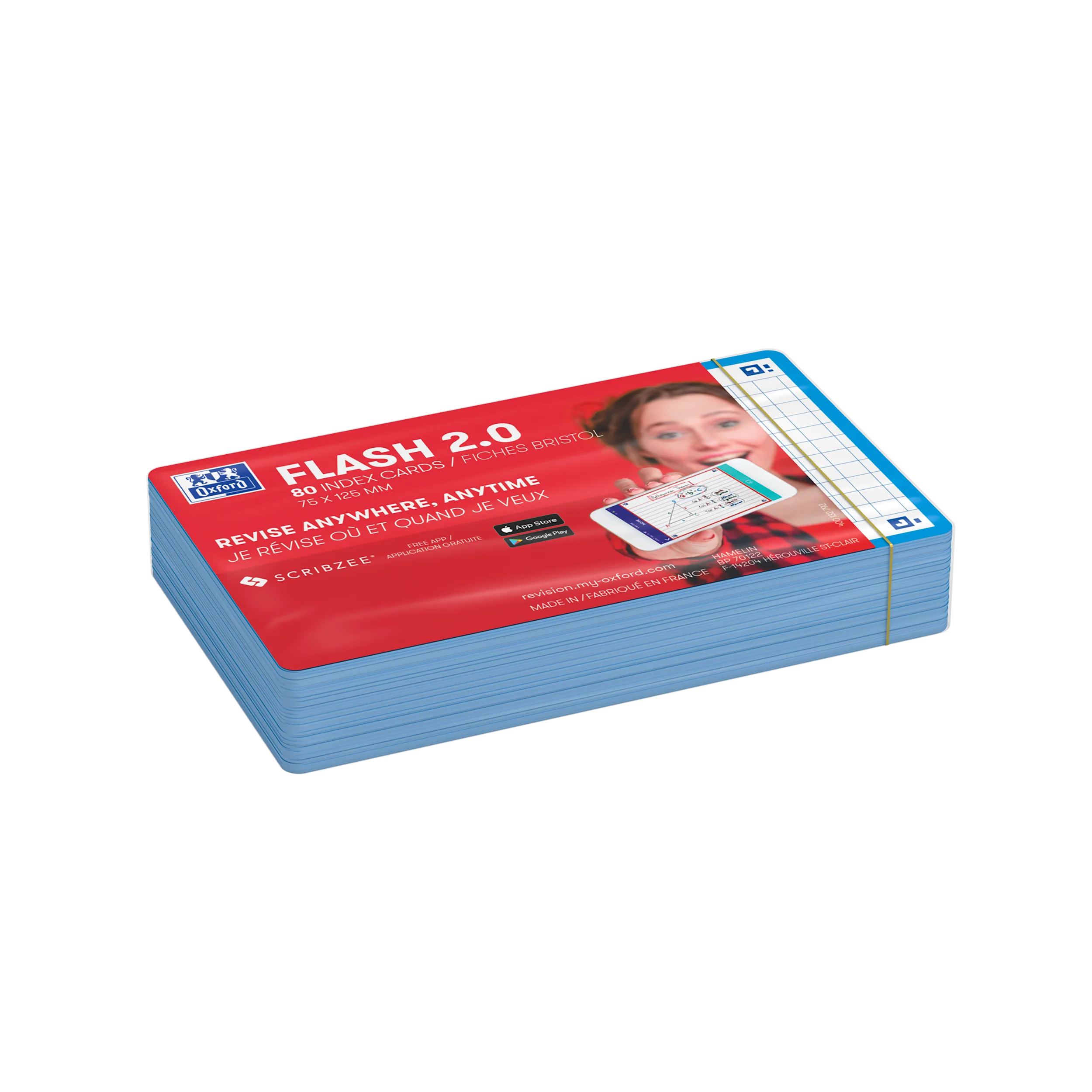 Flashcards FLASH 2.0 OXFORD # 80 cartes 7,5 x 12,5 cm - petits carreaux - Image 7