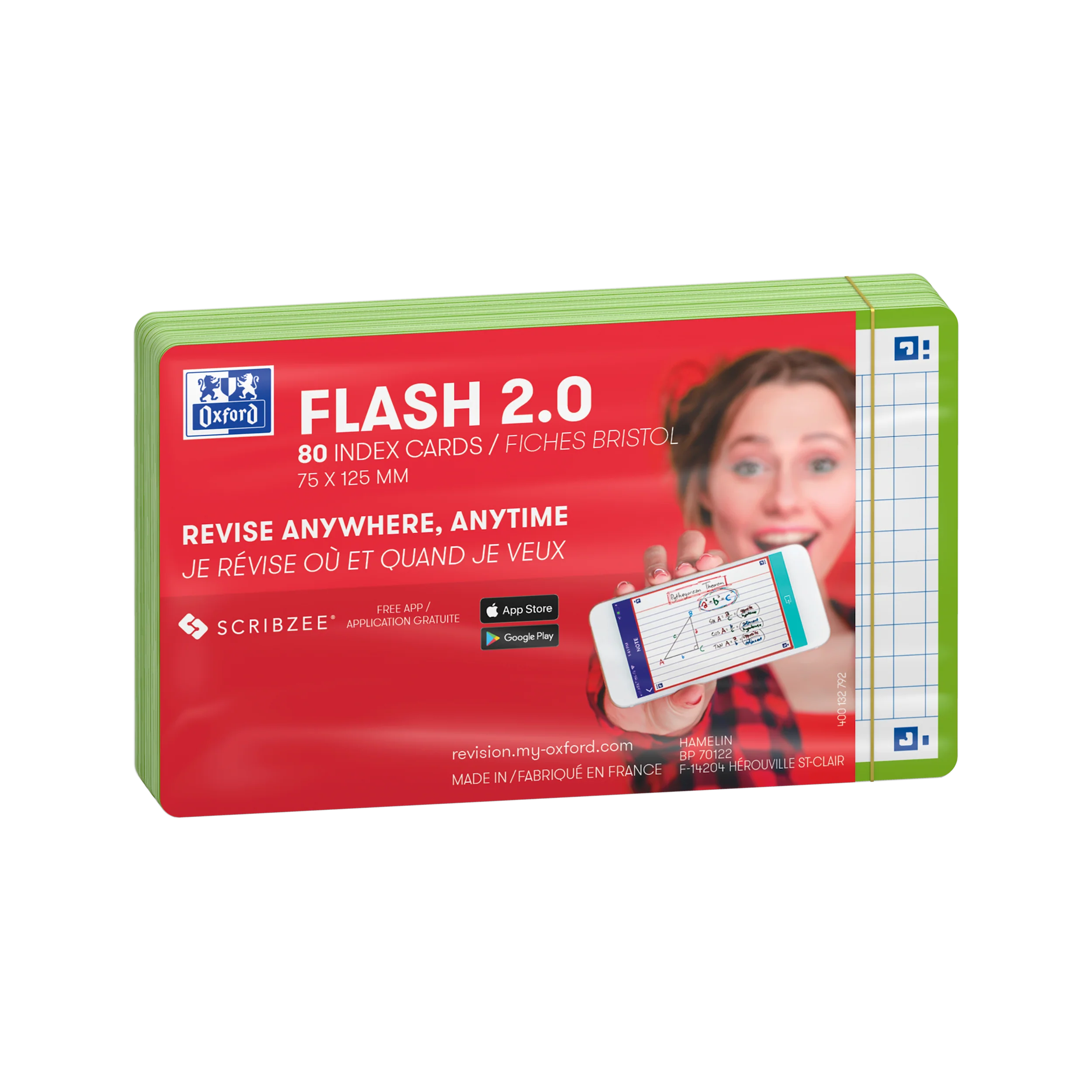 Flashcards FLASH 2.0 OXFORD # 80 cartes 7,5 x 12,5 cm - petits carreaux - Image 90
