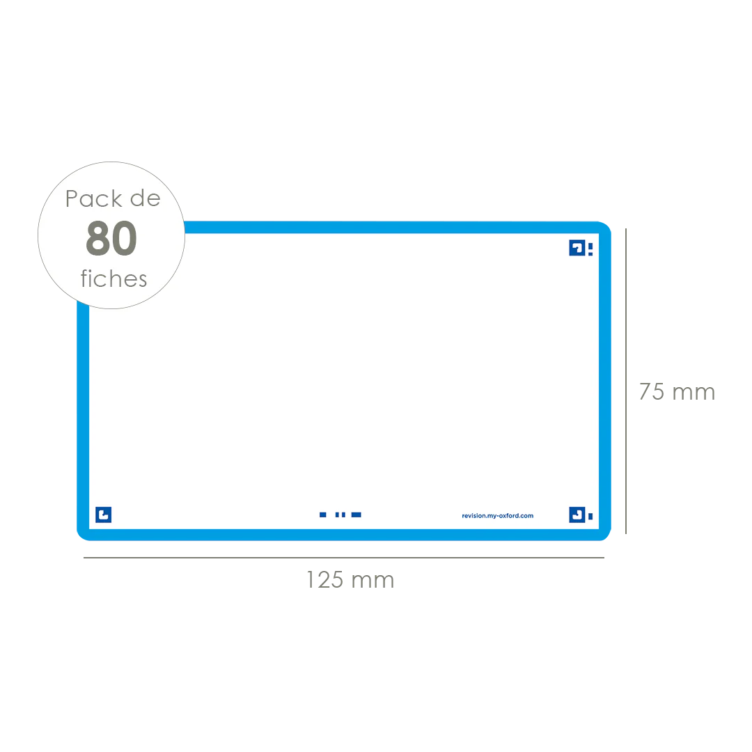 Flashcards FLASH 2.0 OXFORD # 80 cartes 7,5 x 12,5 cm - uni blanc - Image 21