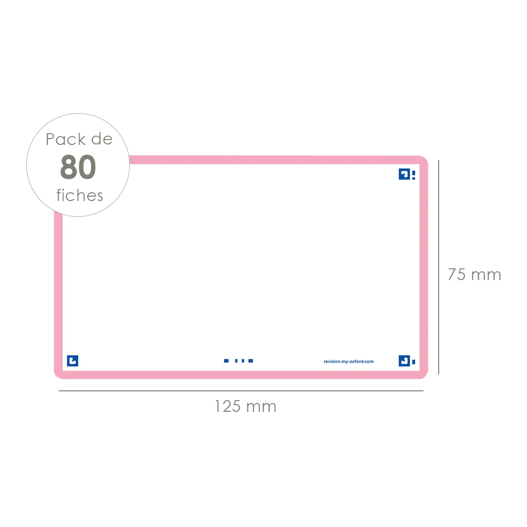Flashcards FLASH 2.0 OXFORD # 80 cartes 7,5 x 12,5 cm - uni blanc - Image 48