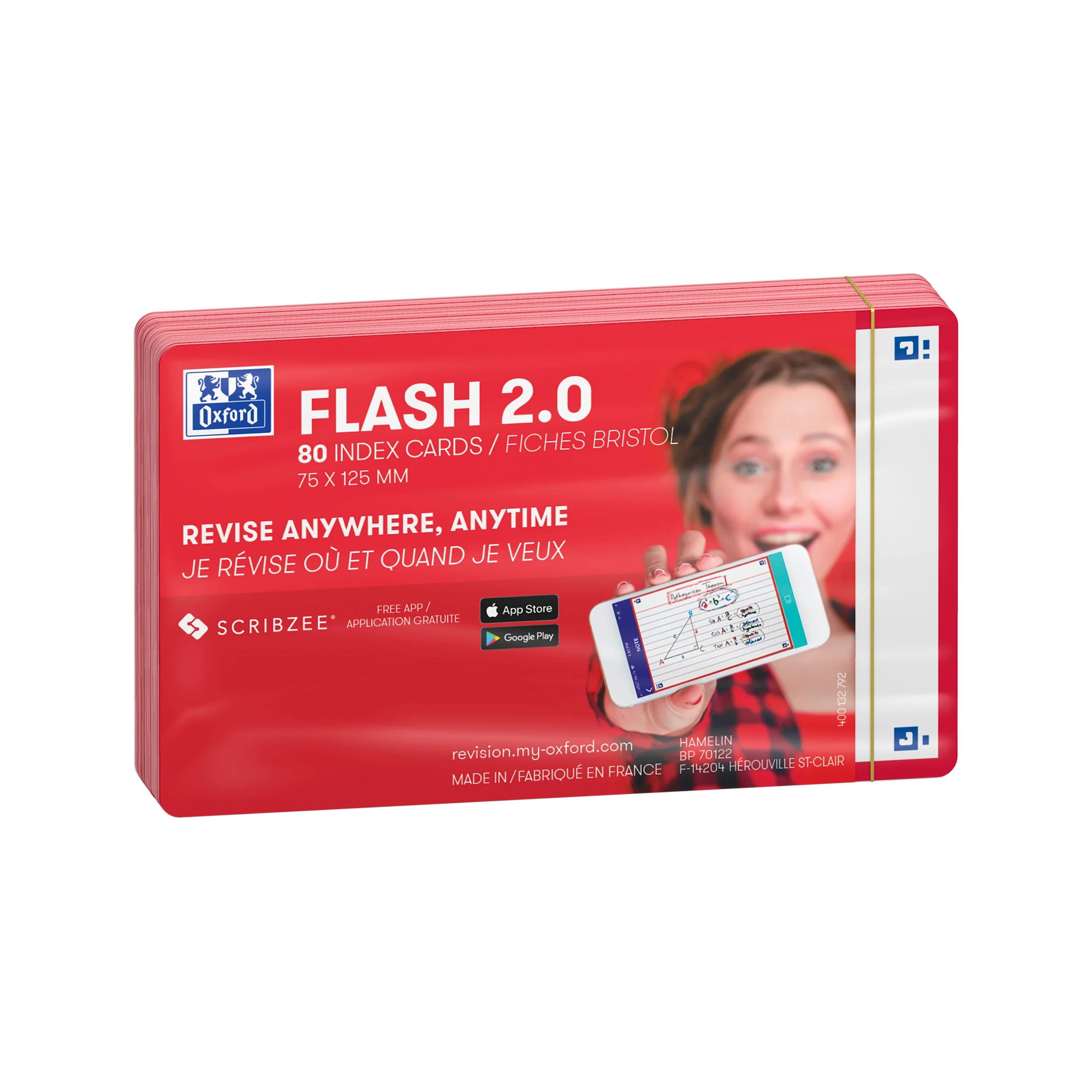 Flashcards FLASH 2.0 OXFORD # 80 cartes 7,5 x 12,5 cm - uni blanc - Image 61
