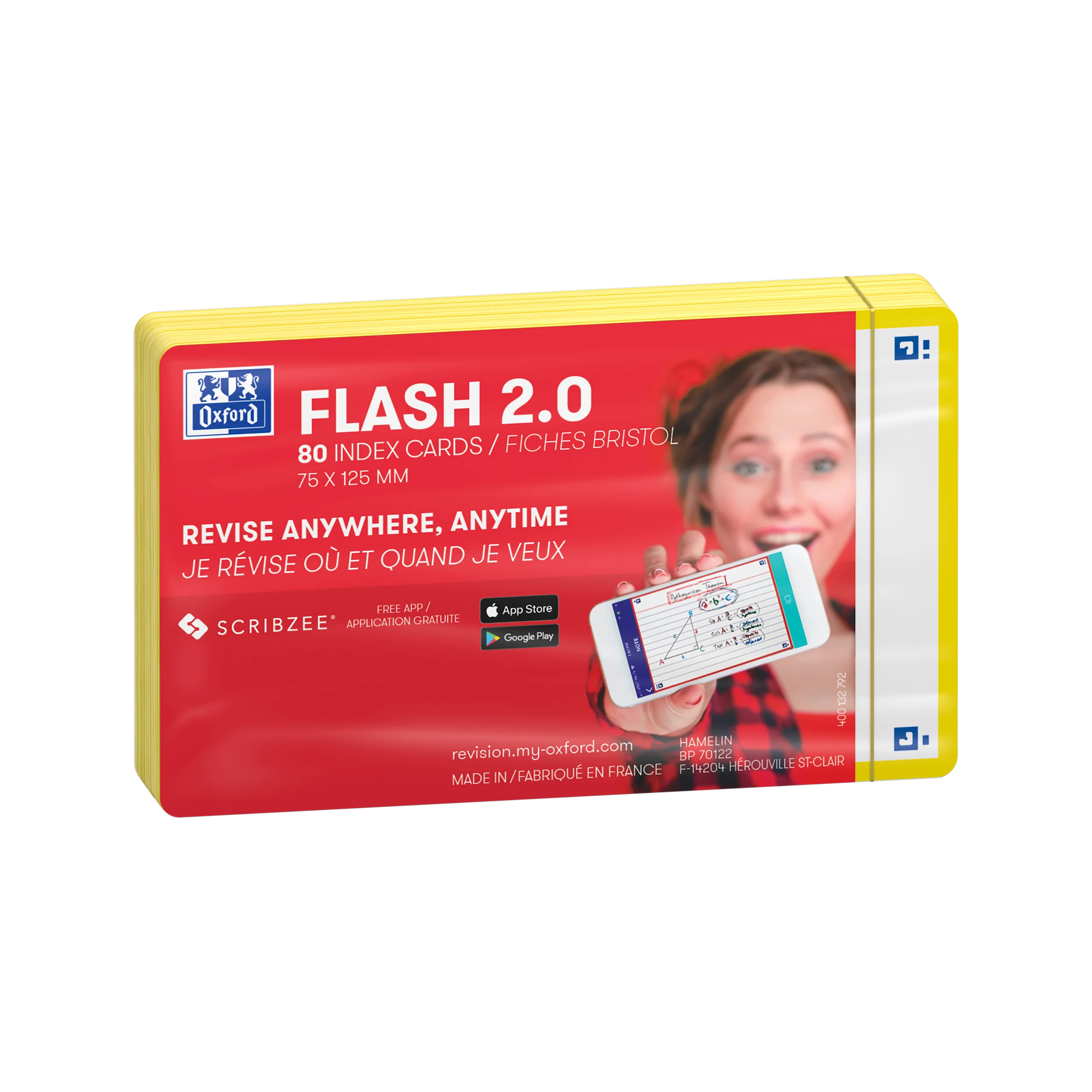 Flashcards FLASH 2.0 OXFORD # 80 cartes 7,5 x 12,5 cm - uni blanc - Image 88