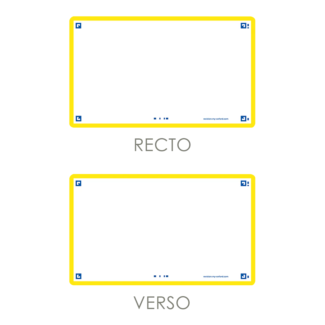 Flashcards FLASH 2.0 OXFORD # 80 cartes 7,5 x 12,5 cm - uni blanc - Image 90