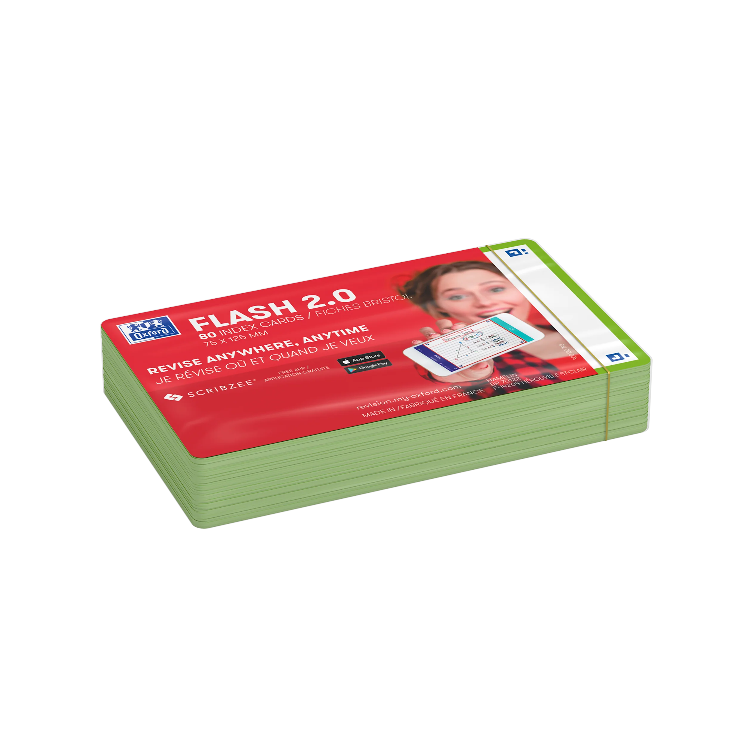 Flashcards FLASH 2.0 OXFORD # 80 cartes 7,5 x 12,5 cm - uni blanc - Image 98