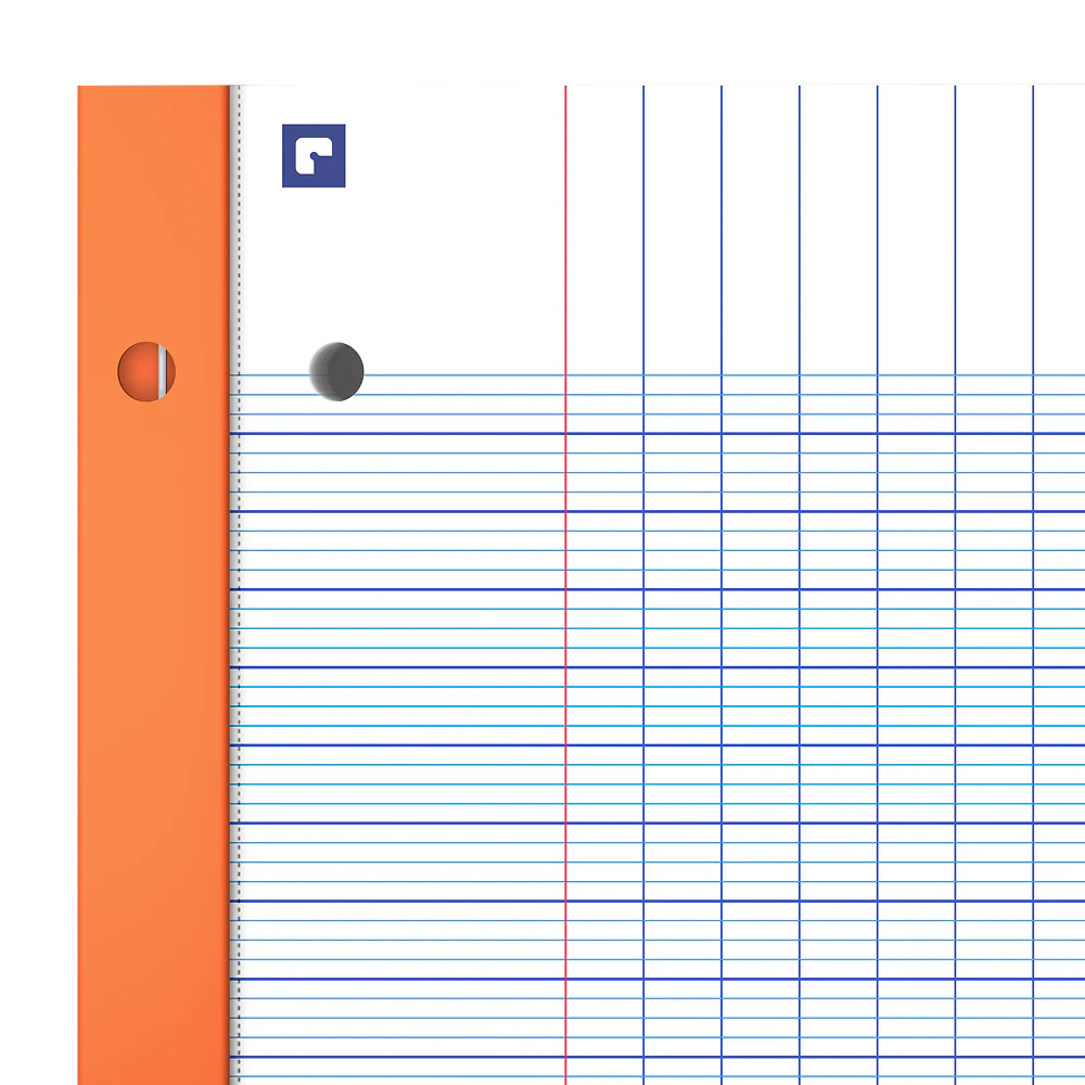 Lot de 3 blocs-notes perforés OXFORD # A4+ - Grands carreaux - 80 feuilles agrafées côté - Compatibles Scribzee - Image 9