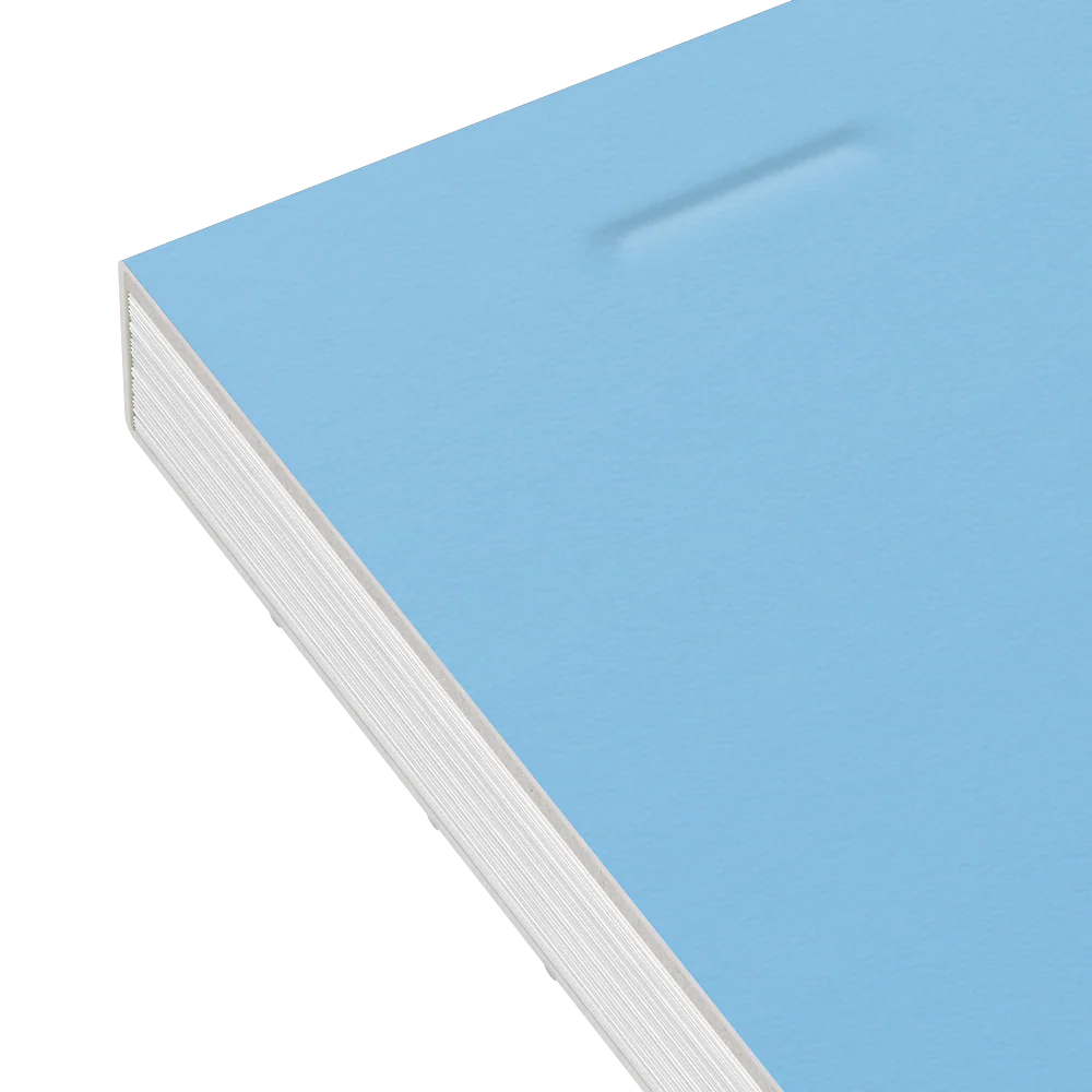 OXFORD bloc notes perforé Smart # A4+ - Grands carreaux - 80 feuilles agrafées (160 pages) - Compatible Scribzee - Bleu pastel - Image 6