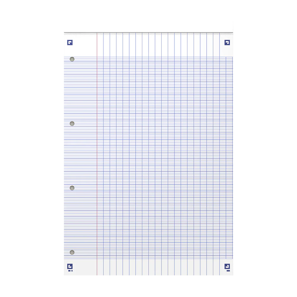 OXFORD bloc notes perforé Smart # A4+ - Grands carreaux - 80 feuilles agrafées (160 pages) - Compatible Scribzee - Vert pastel - Image 5