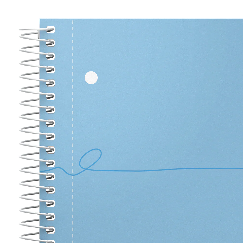 OXFORD Cahier à spirales Smart # A4+ - Grands carreaux - 160 pages détachables - Couverture cartonnée souple - Compatible Scribzee - Bleu pastel - Image 5