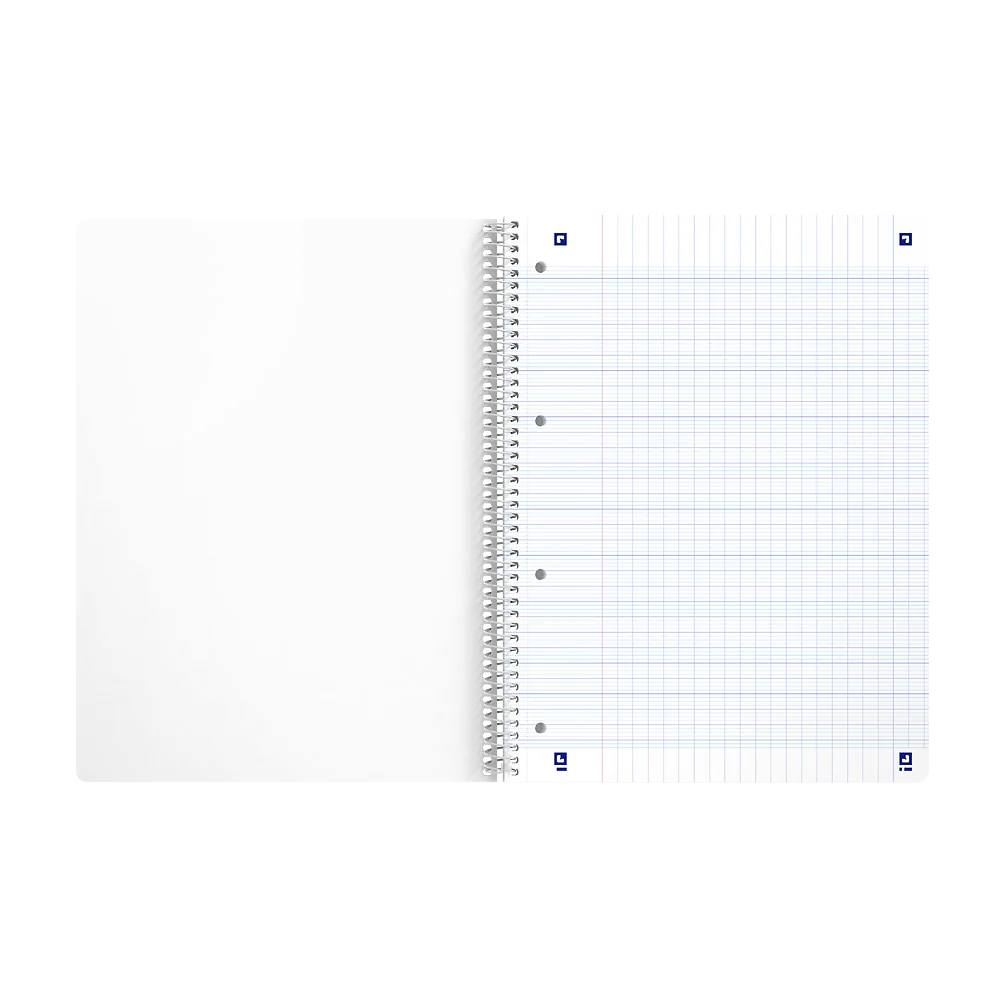OXFORD Cahier à spirales Smart # A4+ - Grands carreaux - 160 pages détachables - Couverture cartonnée souple - Compatible Scribzee - Orange pastel - Image 3