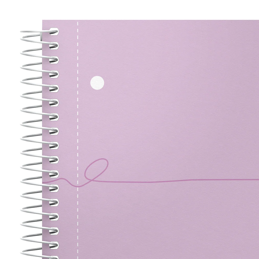 OXFORD Cahier à spirales Smart # A4+ - Grands carreaux - 160 pages détachables - Couverture cartonnée souple - Compatible Scribzee - Rose pastel - Image 6