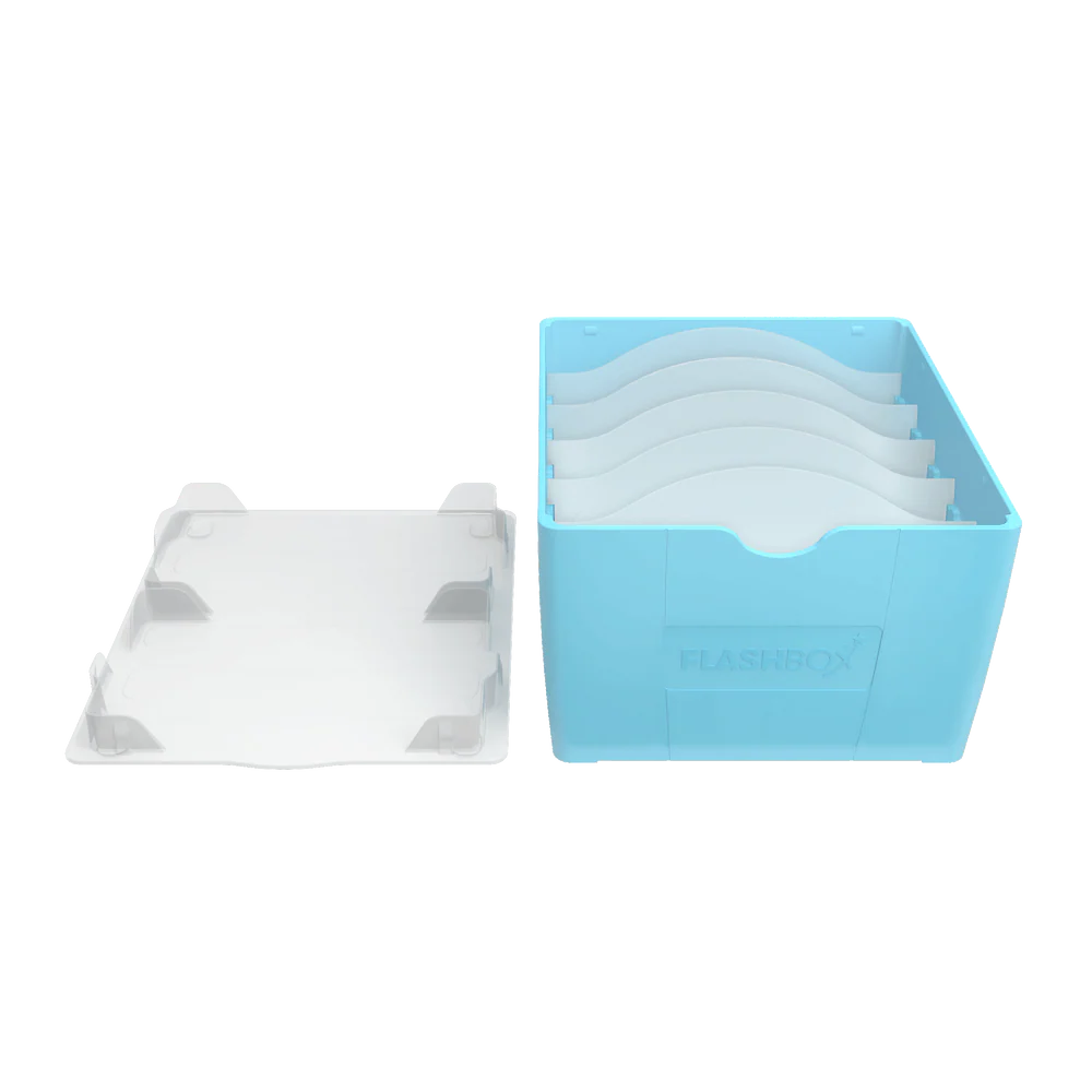 OXFORD FLASHBOX # Capacité : 500 flashcards Flash 2.0 (7,5x12,5 cm) - Polypropylène - Bleu pastel - Image 9